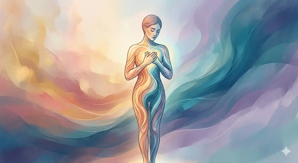 borderline ne demek – duygusal dalgalanmayı gösteren soyut illüstrasyon