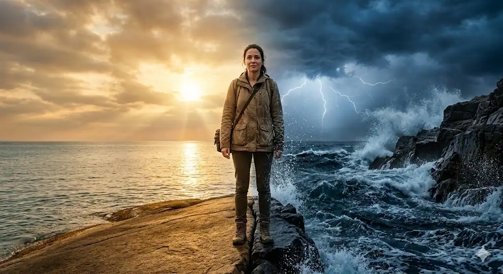 borderline ne demek – duygusal dalgalanmayı gösteren soyut illüstrasyon